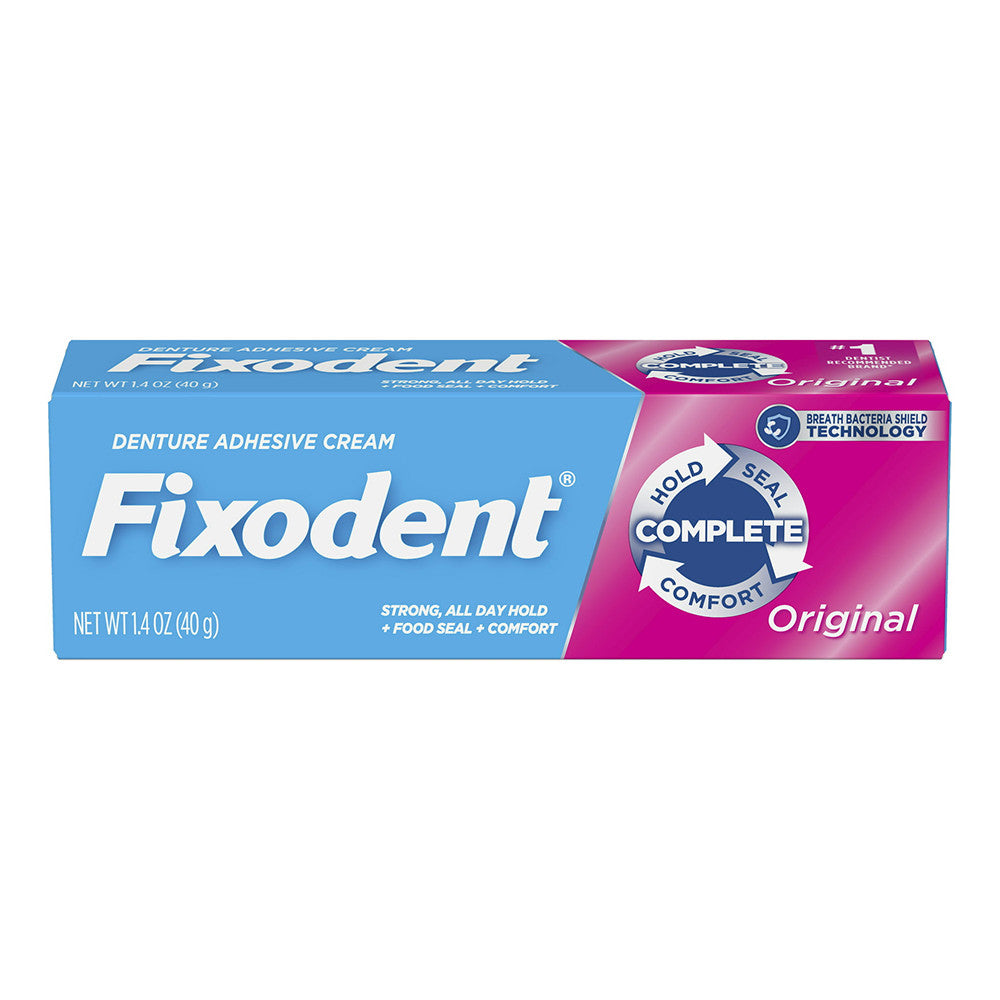 Fixodent Denture Adhesive Cream, Original, 1.4 Oz